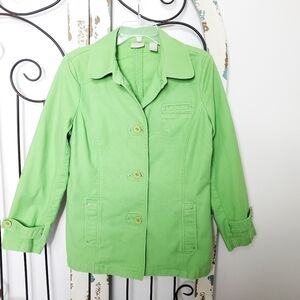 Fieldgear green cotton coat medium